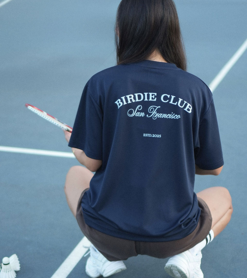 The Club Tee - White / Navy