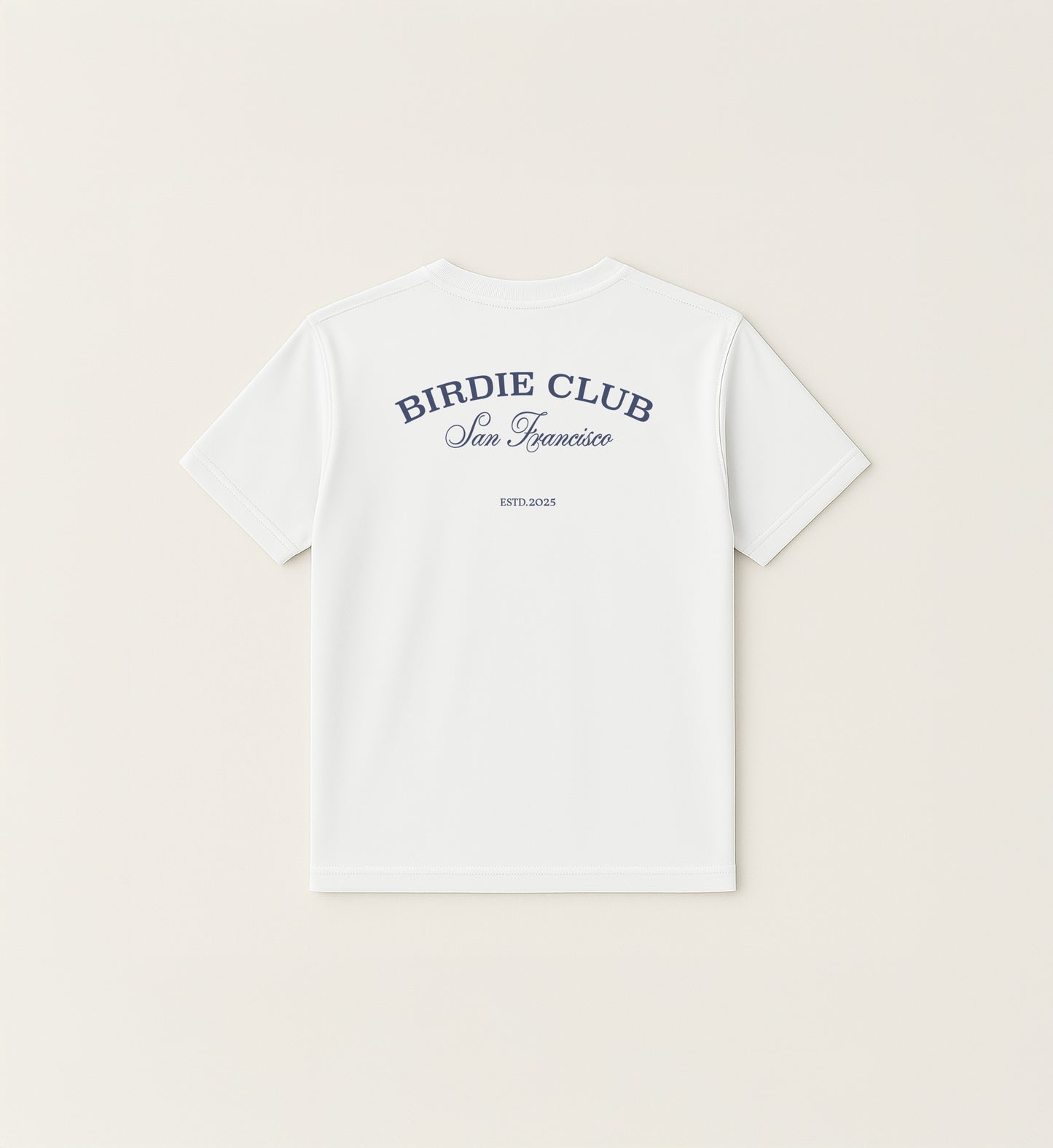 The Club Tee - White / Navy