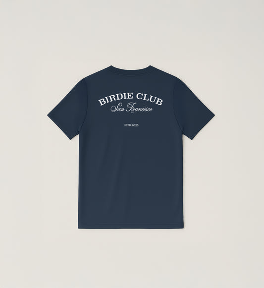 The Club Tee - White / Navy